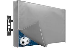 2WIN2BUY Outdoor TV Cover 30 to 32 Inch Weatherproof, Waterproof Outside TVs Covers Heavy Duty 600D Oxford Covers Outdoor Screen Protectors Shield with Zippers for Flat Screen