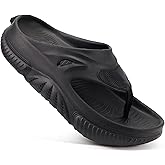 COFACE Men Orthopedic Footbed Flip Flops Fabric Toe Post Beach Sandals Size 7-15