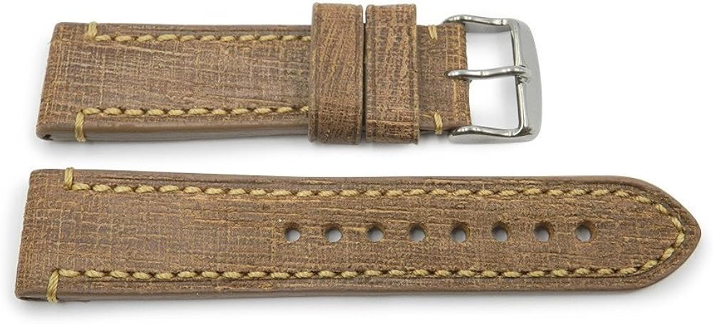 camel leather watch strap