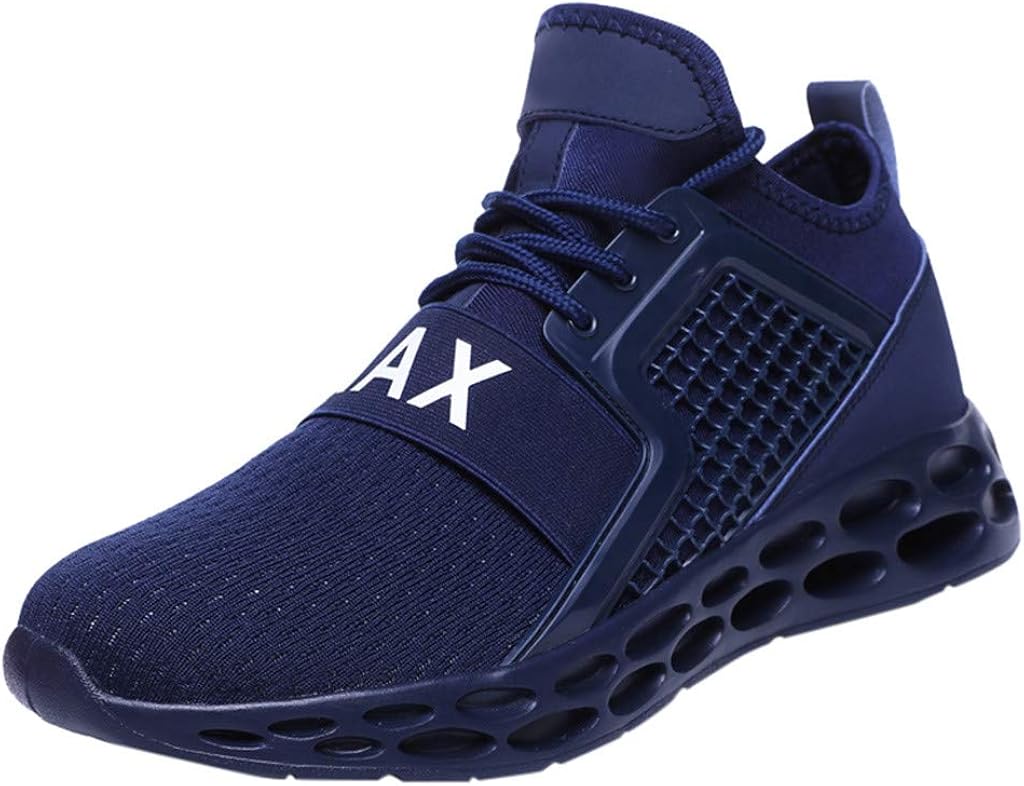 JJLIKER Mens Trainers Sneakers- Running Tennis Shoe Fashion Casual Breathable Basketball Shoes Blade Trail Shoes