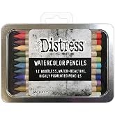 Tim Holtz Distress Watercolor Pencil 12pc Set 6 TDH83603