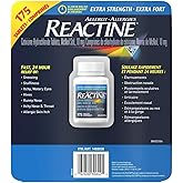 Reactine Extra Strength Antihistamine Tablets - 10mg Cetirizine Hydrochloride - 24 Hour Allergy Relief Medicine - 175 Count