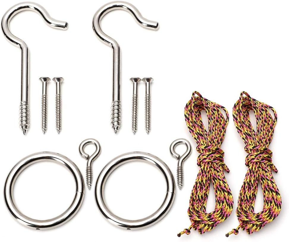 Iparts Hook and Ring Swing DIY Kit HeavyDuty Hardware and