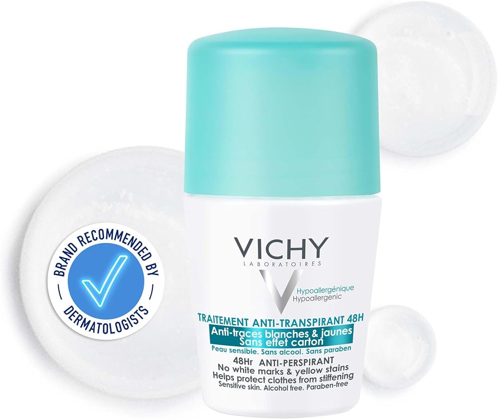 Vichy 48H No Trace Roll-On Anti-Perspirant for Sensitive Skin 50ml