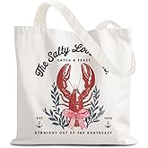 URLLUAE Blue Beach Tote Bag, Blue Coastal Coral Seashell Starfish