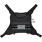 Sports Chest Bag For Men Women, Running Vest Bag With Built,Phone Holder For Workouts&Ski&Cycling&Hiking,Motorcycle Accessories