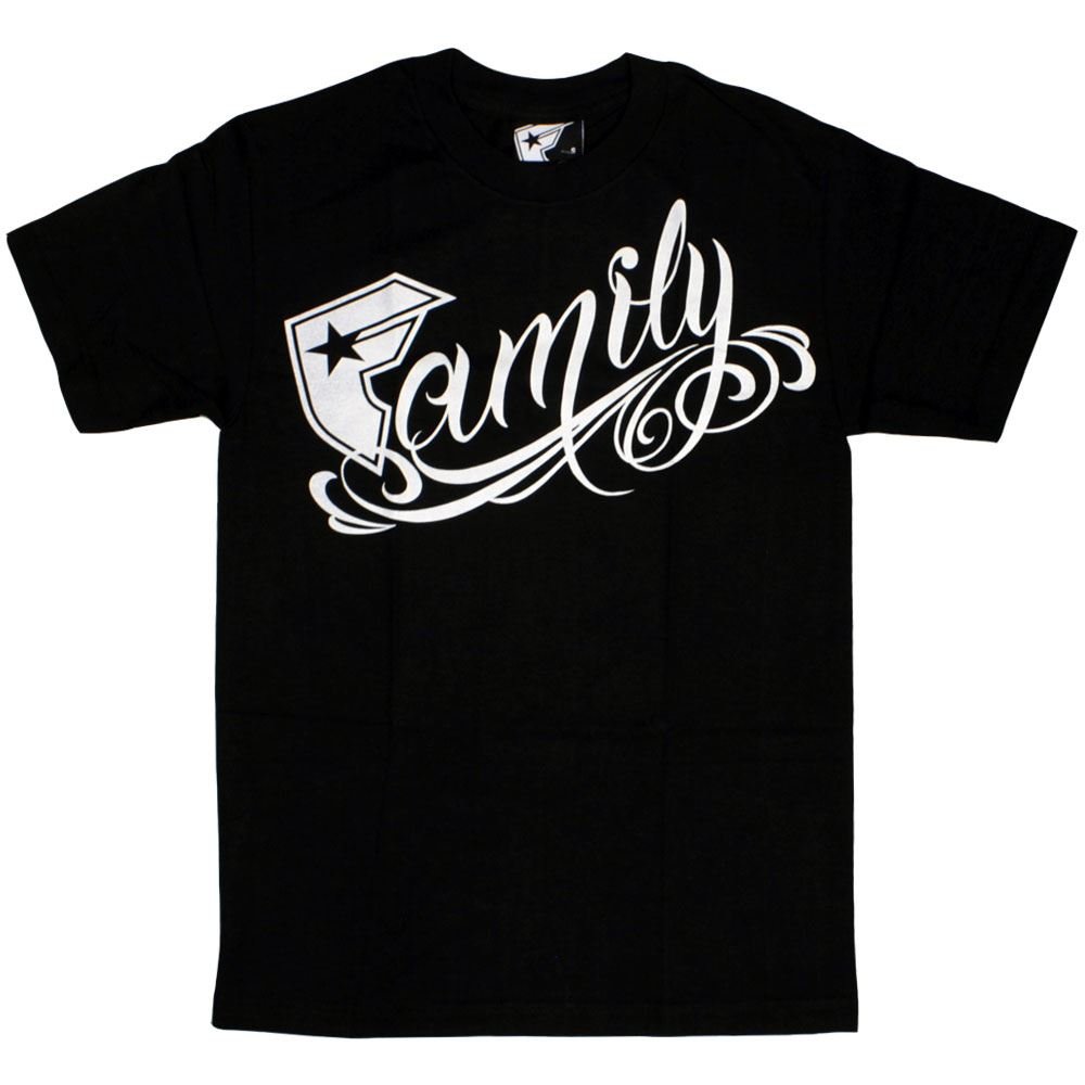 Famous Stars And Straps Family T Shirt Black Kinihax