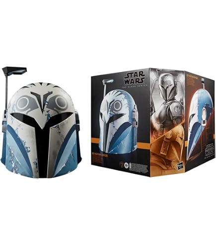 Casque The Mandalorian Star Wars Black Series - Électronique LED - Cosplay, Collection - Dès 14 Ans