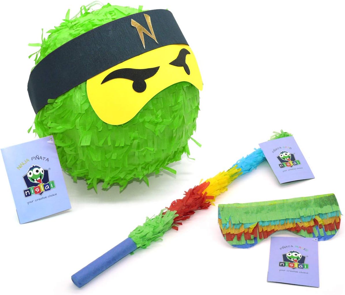 Nislai® Ninja Pinata Set, Green