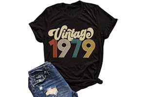 YourTops Women Vintage 1970s Vintage 1980s Vintage 1990s Birthday T-Shirt