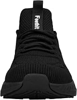 Feethit Women Trainers Casual Sneakers Lightweight Breathable Black 8 view 4