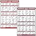 Palace Learning QUICKFIT 2 Pack - Resistance Bands and Resistance Loops Workout Posters - Set of 2 Laminated Charts - Resistance Band Tubes and Loops Exercise Charts (Laminated, 18