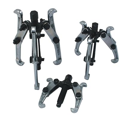 3 tlg. Set Lager Abzieher Satz Abziehersatz Werkzeug 2-armig 75 100 150 mm Universal Innen Außen Verchromt Kugellager Radlage