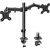 MOUNTUP Dual Monitor Desk Mount, Fully Adjustable Dual Monitor Arm for 2 Max 32 Inch Computer Screens up to 19.8lbs, Dual Mon