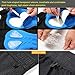 EXPEDER Set of 2, Mens MTB Shorts Baggy Cycling Half Pants with 3D Padded Gel Underwear Shorts for Outdoor Biking Bmx or Mountain Bike Sports