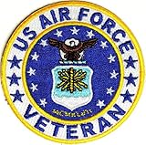 Veteran Air Force Patch - By Ivamis Trading - 3x3 inch