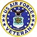 Veteran Air Force Patch - By Ivamis Trading - 3x3 inch