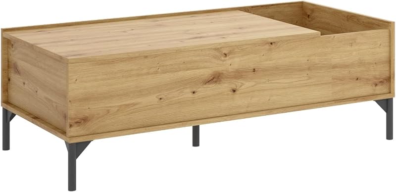 Ness Mesa de Centro elevable, Melamina, Nordic, 41x99x60 cm