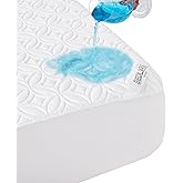 BEDLORE Waterproof Mattress Protector, California King Size Noiseless Mattress Pad with Deep Pocket 6"-18" Depth, Soft Breathable Bed Mattress Cover Washable for Home, Bedroom, Hotel (White)