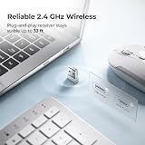 iClever Wireless Keyboard and Mouse Set Full Size with Numeric Keypad view 2