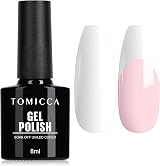 TOMICCA White Gel Nail Polish 8ml Soak Off UV LED Varnish Nail Art