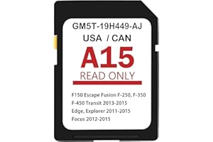 SMAXTHSEN 2024 GM5T 19H449 AJ Navigation SD Card Update A15, SD Navigation Card GPS Map System Compatible with Ford F-150, Escape, Explorer, Fusion, Edge, Mustang, Lincoln MKZ, Navigator | USA & Canada