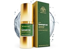 Tree of Life Beauty Anti-Aging Eye Treatment Gel Cream to Hydrate Dark Circles and Reduce Puffiness, Bags and Wrinkles, Luxe Eyebright Gel with Amino Acids