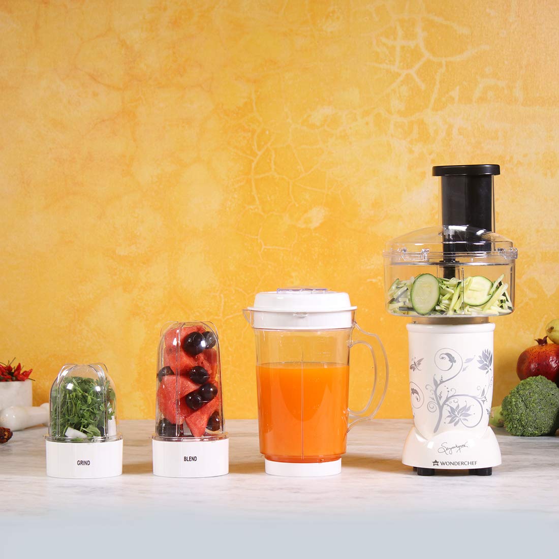 Buy Wonderchef NutriBlend Compact FP (Mixer, Grinder, Chopper, Food