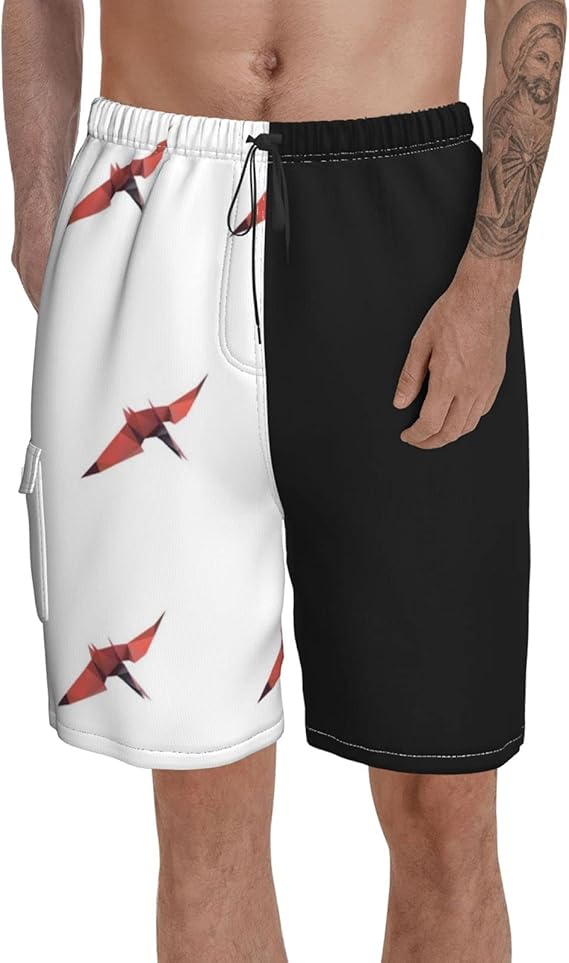 Kpz Dinosaur Triangle Men�s Beach Swim Trunks Board Short