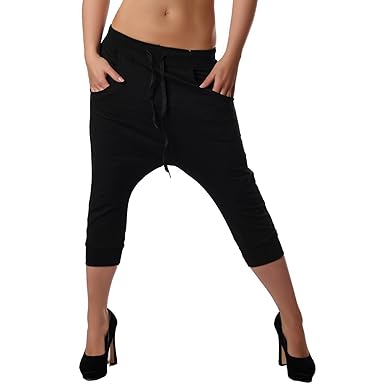 Crazy Age Sport Capri Hose für Damen in Baggy (Sarouel) Form