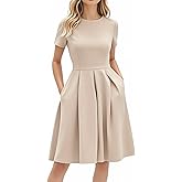 oxiuly Summer Dresses for Women 2024 Party Church Bridesmaid Graduation Dress with Pockets S253