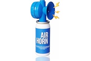 Fingig 1.4oz Boat Air Horn, Loud Mini Safety Horn Can, Sports Event Starting Horn, Mini Small Compressed Blow Fog Bear Air Horn, Celebrate Victory