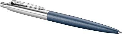 Parker Jotter XL Ballpoint Pen Primrose Blue Matte Chrome Trim Medium Point