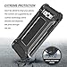 Jiunai Galaxy J5 Case 2016, Hybrid Dual Layer Hard Cover TPU Silicone Shockproof Bumper Defender Protective Shell Armor Heavy Duty Protection for Samsung J5 Black
