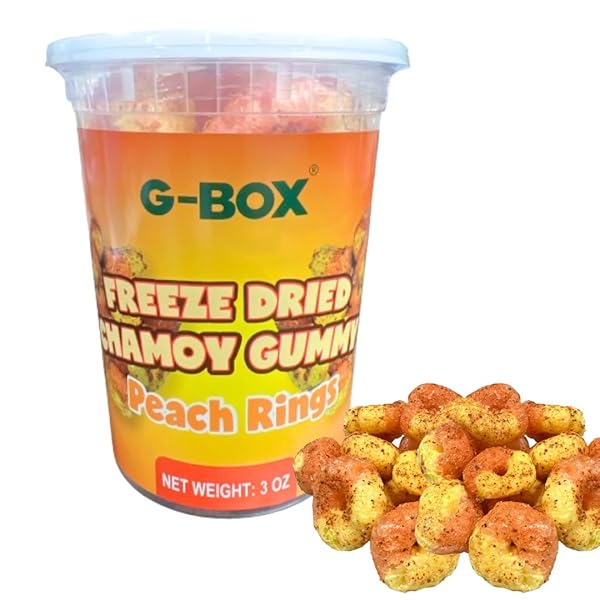 G-BOX FREEZE DRIED PEACH RINGS, TIKTOK TREND ITEMS,...