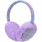 ZTL Kids Knit Earmuffs Winter Outdoor Plush Ear Warmers for Boys Girls 4-16 Years