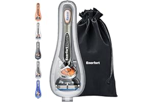 Enerfort Razor Case Compatible with Gillette Proglide Fusion Men's Razor, Manual Razor Travel Protector Case with Carrying Bag - Gray