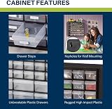Akro-Mils 10144 44-Drawer Plastic Cabinet, Yellow, 50.8 cm W x 16 cm D x 40.6 view 3
