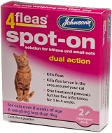 Wundapets Johnsons 4FLEAS Spot On Kittens & Small Cats Dual Action view 2