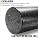 Yes4All High Density Foam Roller for Back, Variety of Sizes & Colors for Yoga, Pilates - Black - 24 Inches