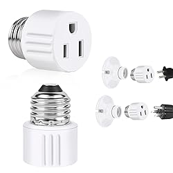 Outlet Light Socket Adapter,Screw in Outlet