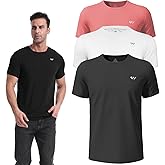 3 or 5 Pack Workout Shirts for Men Quick Dry Running T-Shirt Short Sleeves Moisture Wicking Crew Neck Tee Athletic Casual Top
