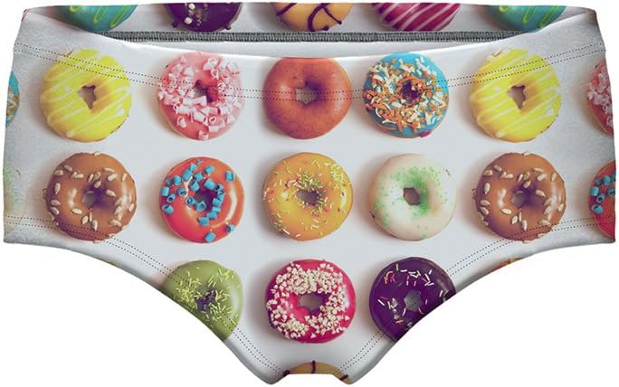 Women's Fashion 3d Digital Printed Panties Underwear Briefs Bikini Bottom Gifts