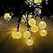 WishWorld Outdoor Solar Fairy String Lights, Waterproof Globe String Lights, 20ft 30 LEDs Christmas Lights Decorative Lighting for Indoor, Gardens, Party, Patio and Holiday Decorations(Warm White)