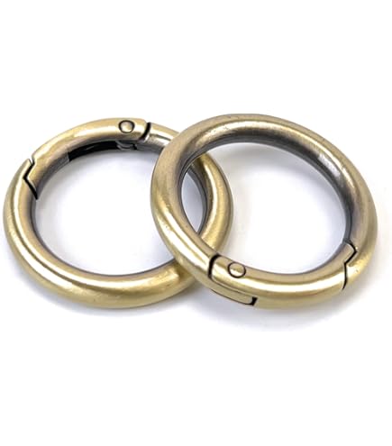 10Pcs Gold Spring O Rings - 1 Inch Keychain Clips, Snap Hooks For Bag, Purse, Keys & DIY Crafts - View #11