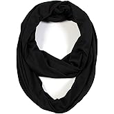 Super Soft Cotton Blend Lightweight Solid Color Multi Loop Infinity Scarves