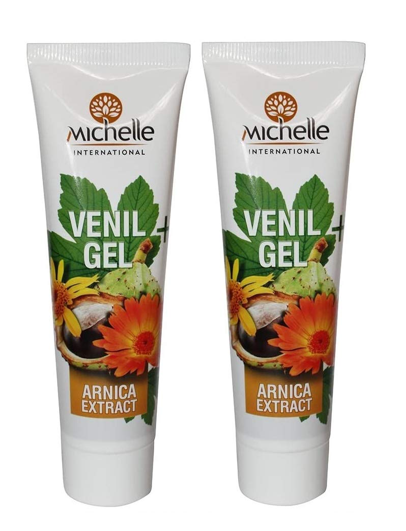 Venil Gel for Varicose Veins with Natural Extracts of Horse Chestnut, Oak Bark and Calendula - 2pcs x100ml