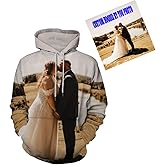 LEDSHOP Custom Hoodies 3D Print hoodie with Pocket for Men and Women DIY Design Your Own Personalized Pullover hoodie gifts