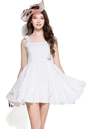 womens white cotton sundress