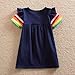 VIKITA toddler flower girl dress for kids baby cotton short sleeve dresses in summer for 2-8 years